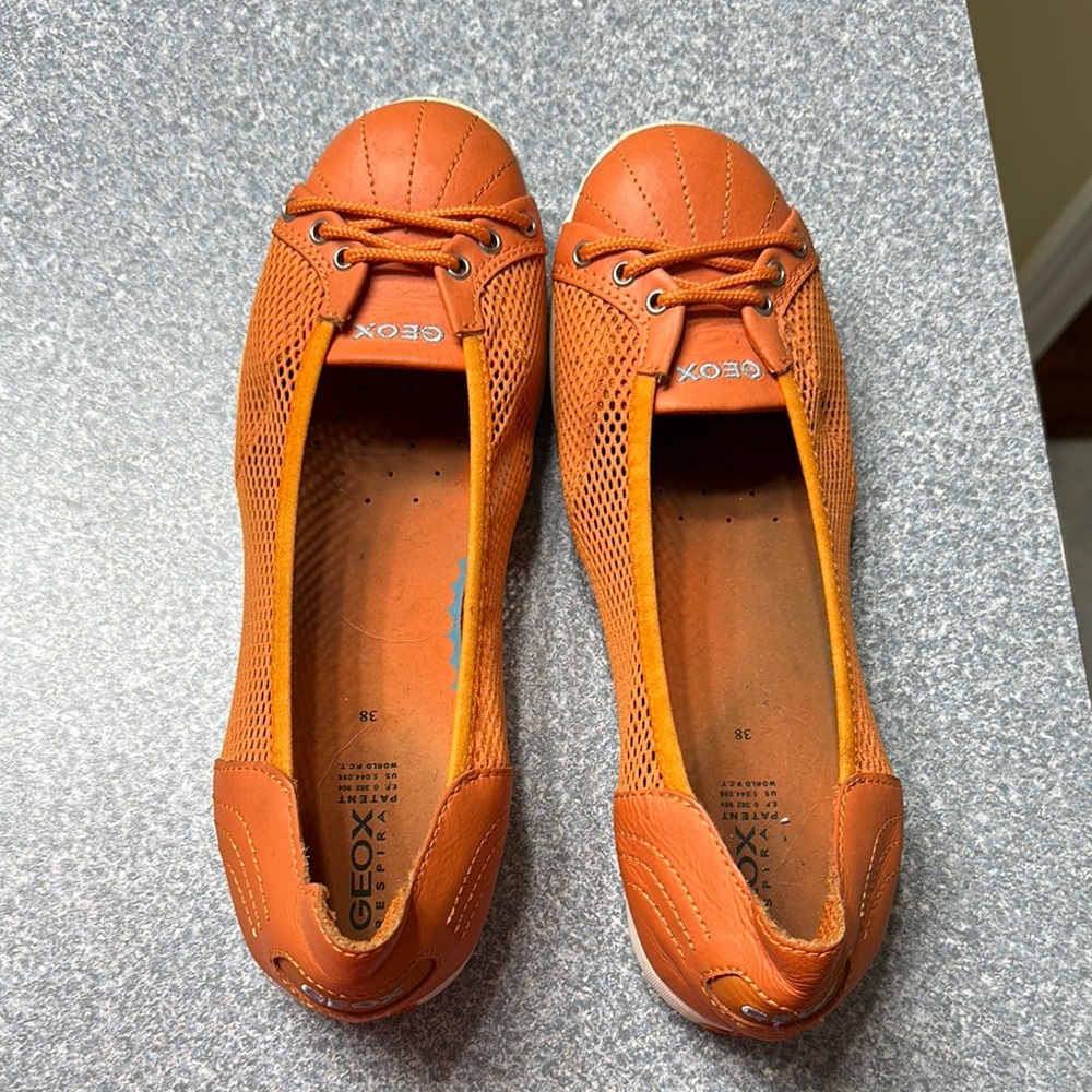 Geox Orange Flats
